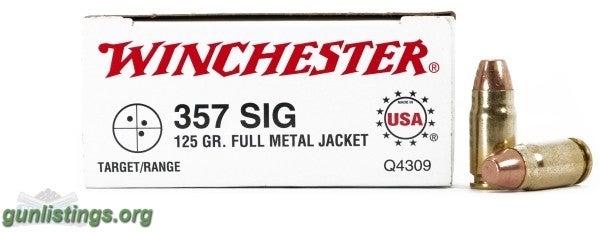 Ammo .357sig Winchester 125gr