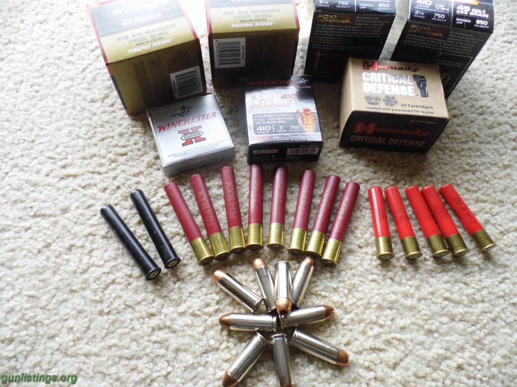 Ammo .410 And .45 Long Colt Ammo Lot