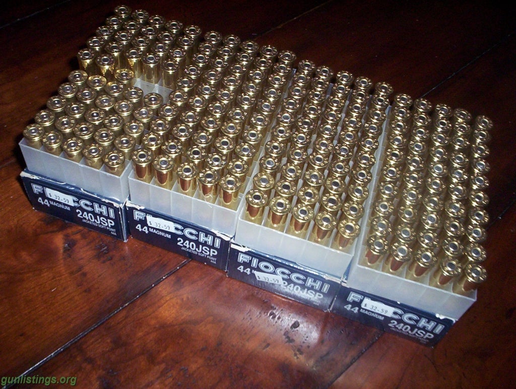 Ammo .44 Magnum Ammo 6 Boxes