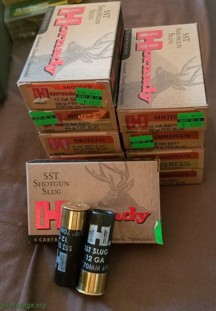 Ammo 10 Boxes 12ga Hornady Sst Slugs