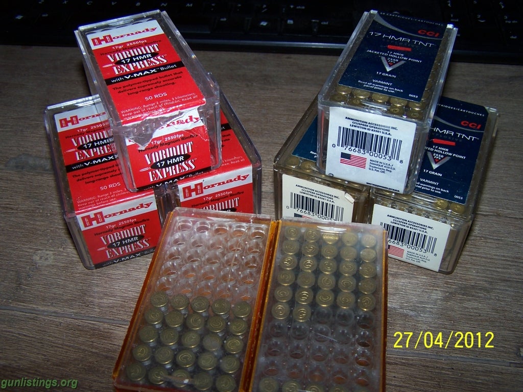 Ammo 17 HMR Ammo