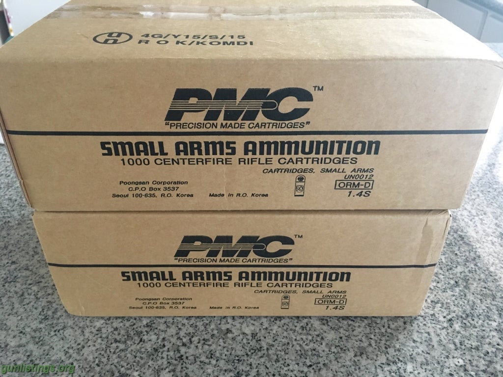 Ammo 2000 Rounds Of PMC .223 FMJ