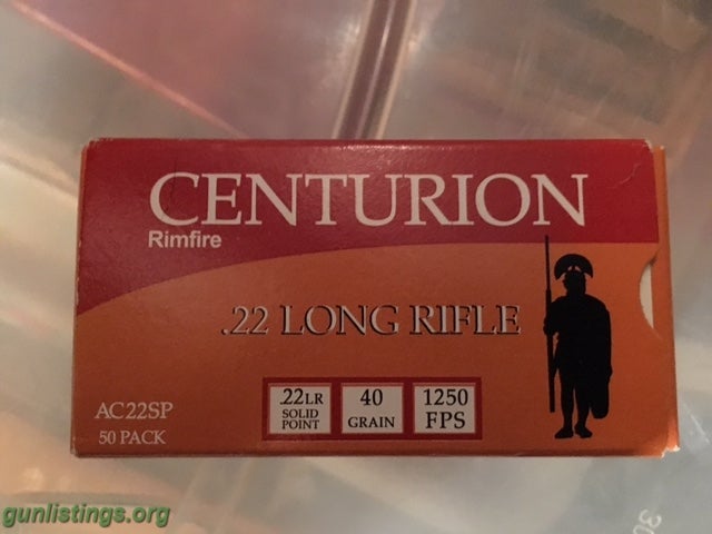 Ammo 2000rds - Centurion .22lr