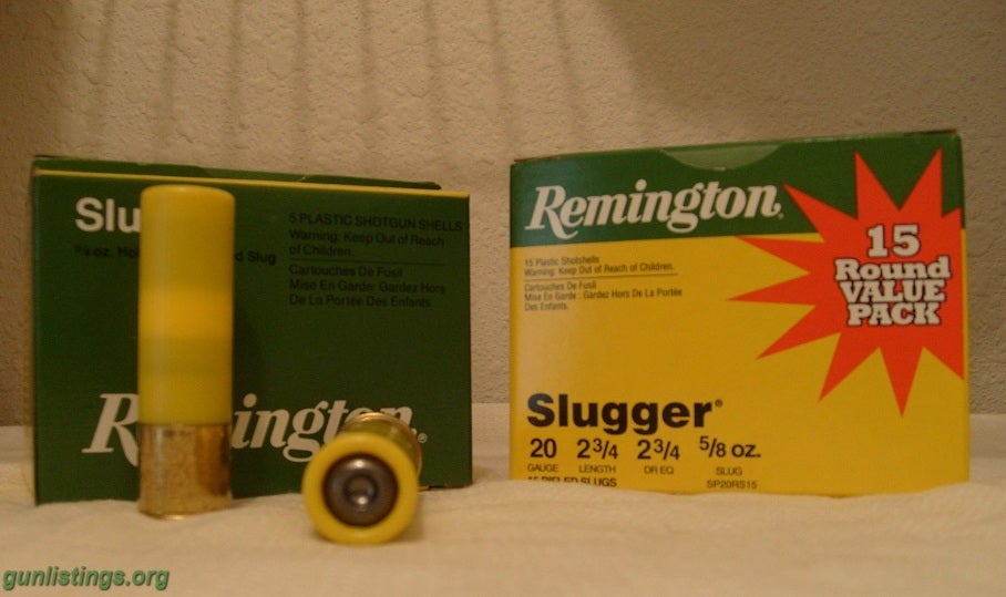 Ammo 20 Ga Slugs