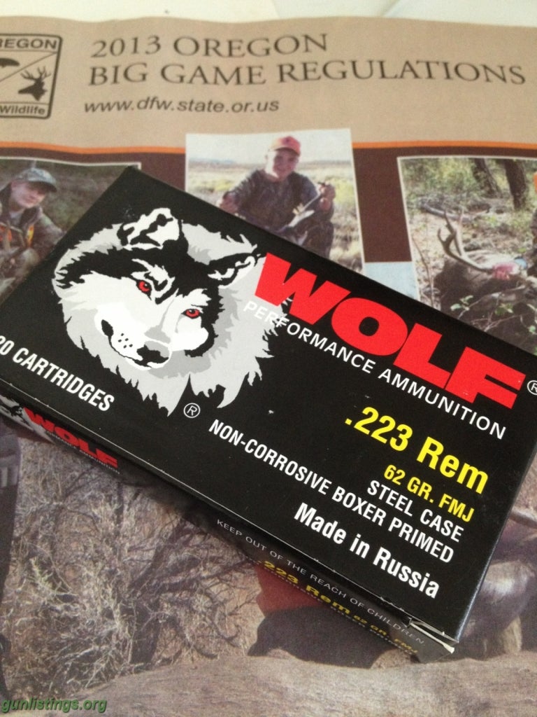 Gunlistings.org - Ammo 223 Wolf Ammo, 20 Bullets Per Box