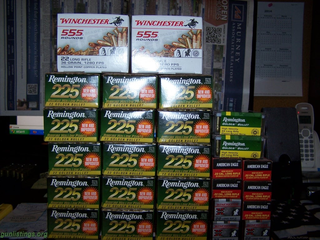 Ammo 22LR Ammo Remington, Winchester, American Eagle