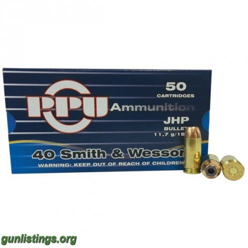 Ammo 40 S&W Ammo. (40 Smith & Wesson)