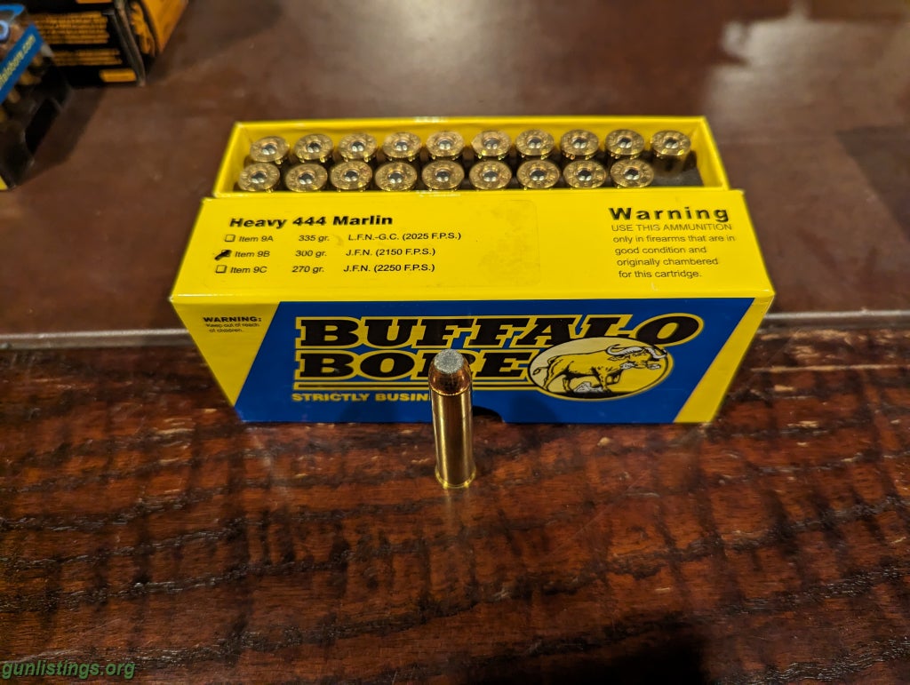 Ammo 444 Marlin Buffalo Bore