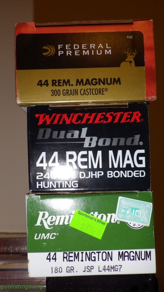 Ammo 44 Mag Hunting Ammo