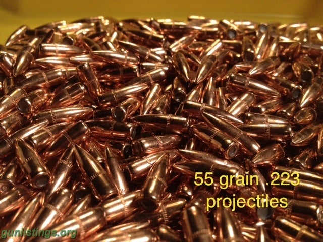 Ammo 55 GRAIN .223 Bullets And Brass