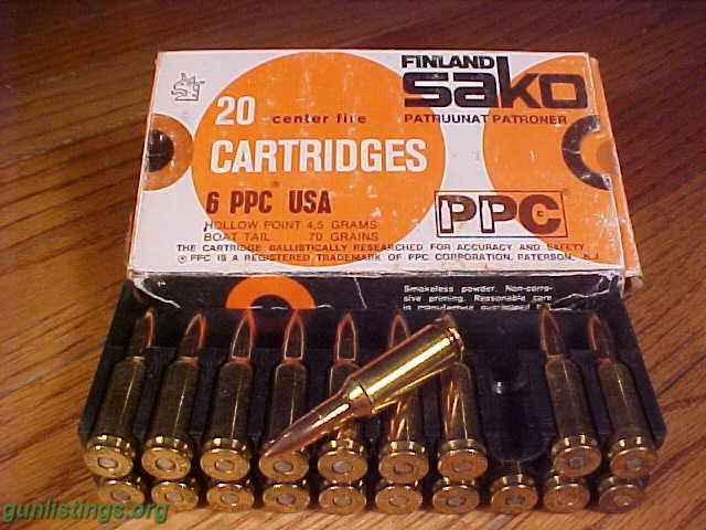 Ammo 6mm PPC USA Ammo.