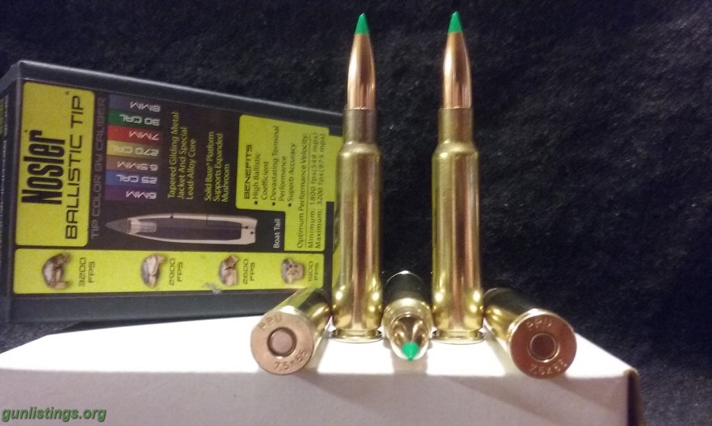 Ammo 7.5X55 Schmidt Rubin Ammo. (7.5X55 Swiss)