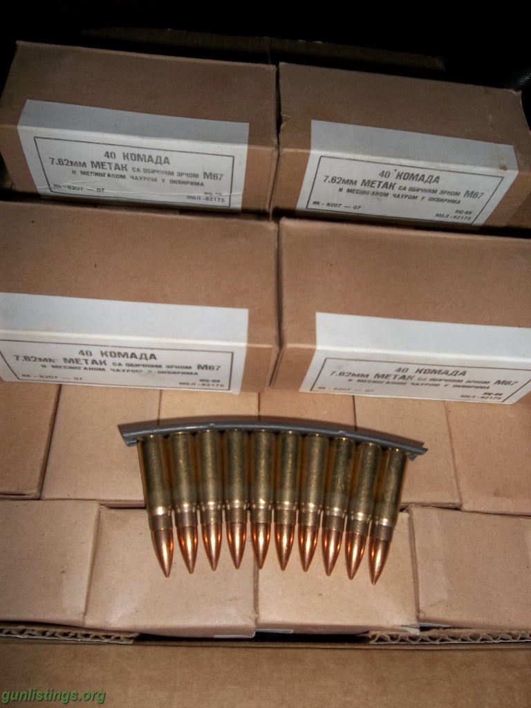 Ammo 7.62x39 M67 Brass Case Yugo 1,840 Rounds