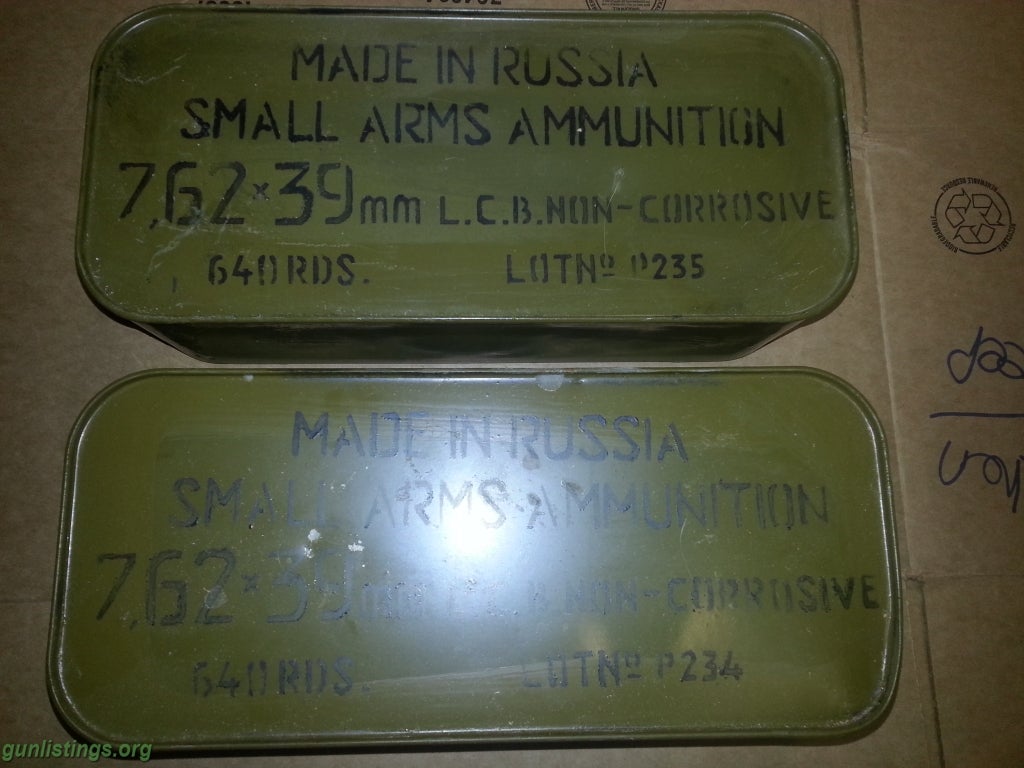 Ammo 7.62x39 Sealed Tins