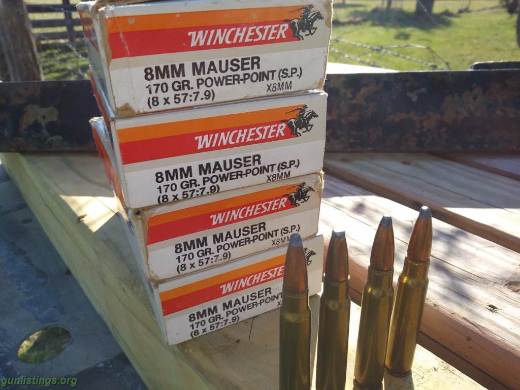 Ammo 8x57 Winchester Ammunition