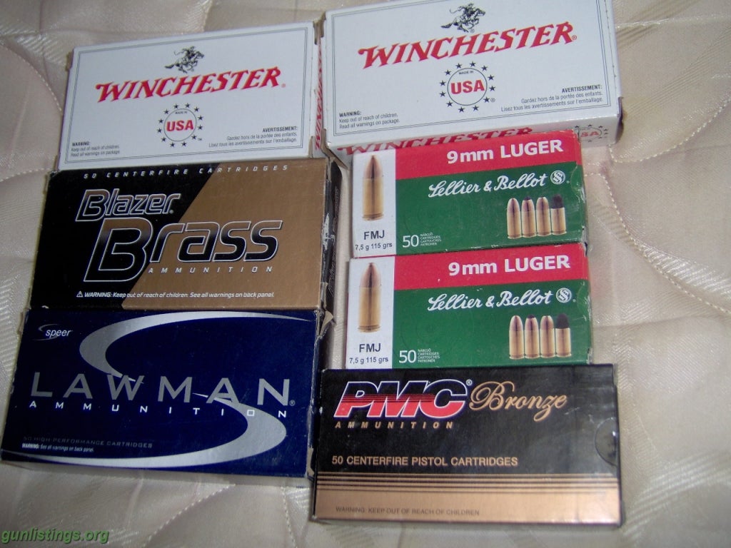 Ammo 9MM AMMO Various Brands