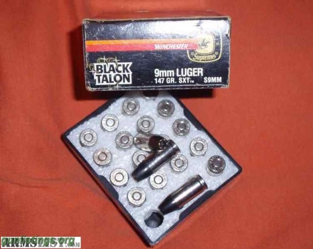 Ammo Black Talon 9 Mm