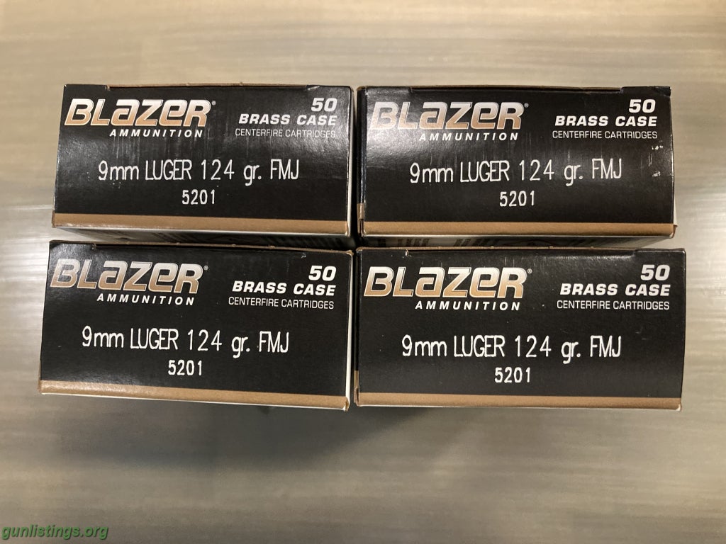 Ammo Blazer 9MM Ammo