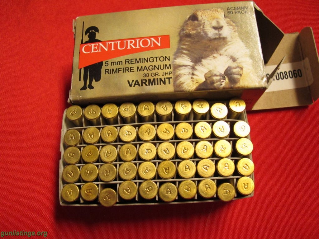 Ammo Centurion 5mm Rem Rimfire Mag Ammo