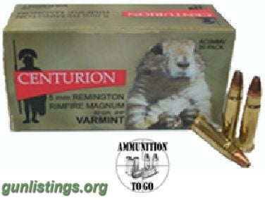 Ammo Centurion 5mm Rimfire Magnum Varmint 30gr