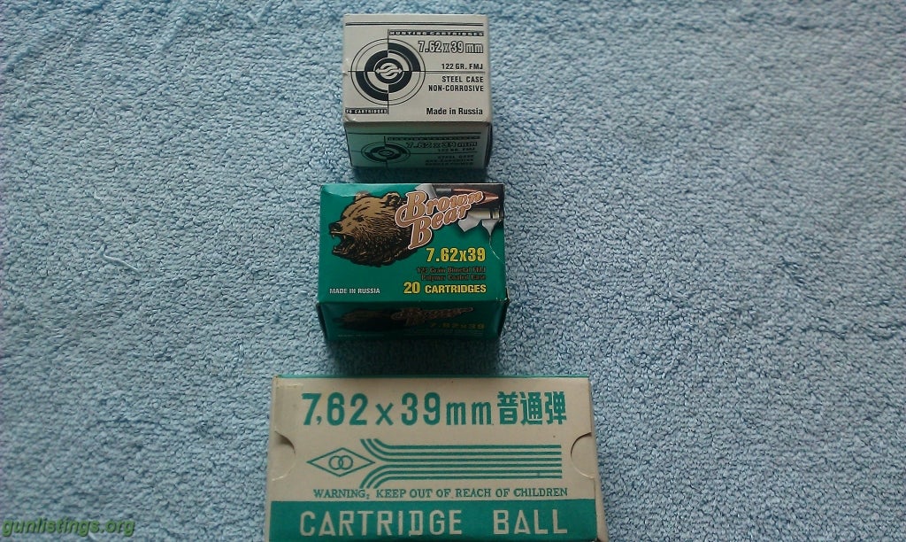 Ammo Chinese & Russian 7.62X39 Ammo