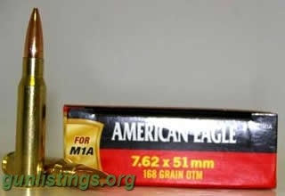 Ammo Federal .308/7.62x51 M1A 168gr Match Ammo