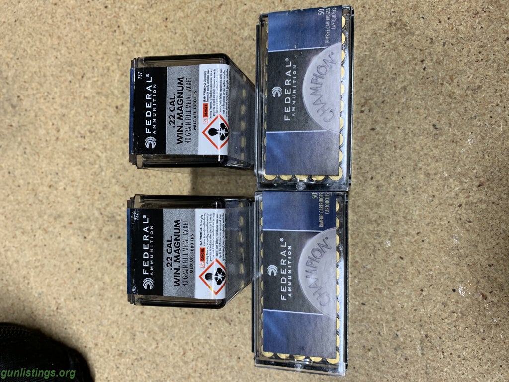 Ammo Federal 22 Mag Ammo