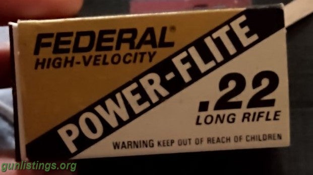 Ammo Federal High Velocity .22 Long Rifle Ammunition