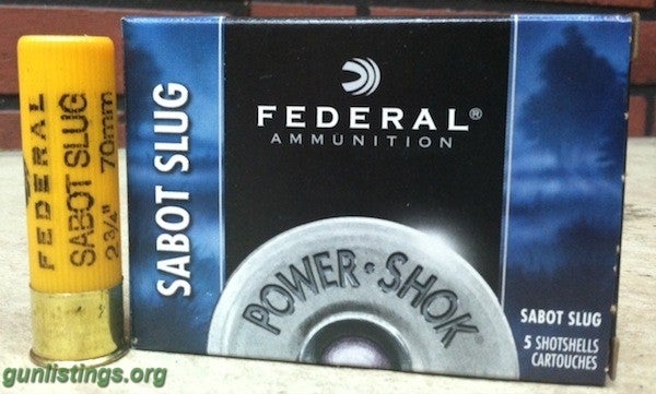 Gunlistings.org - Ammo Federal Premium Sabot Slug 20 Gauge 2 3/4