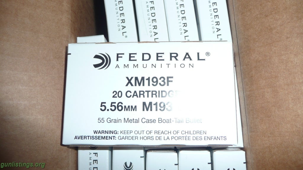 Ammo Federal Xm193 5.56 Nato Ammunition Sale Pending