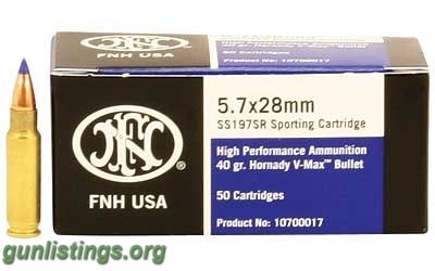 Ammo FN 5.7x28 MM Ammunition