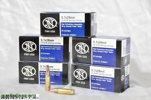 Ammo FN 5.7x28mm Ammo