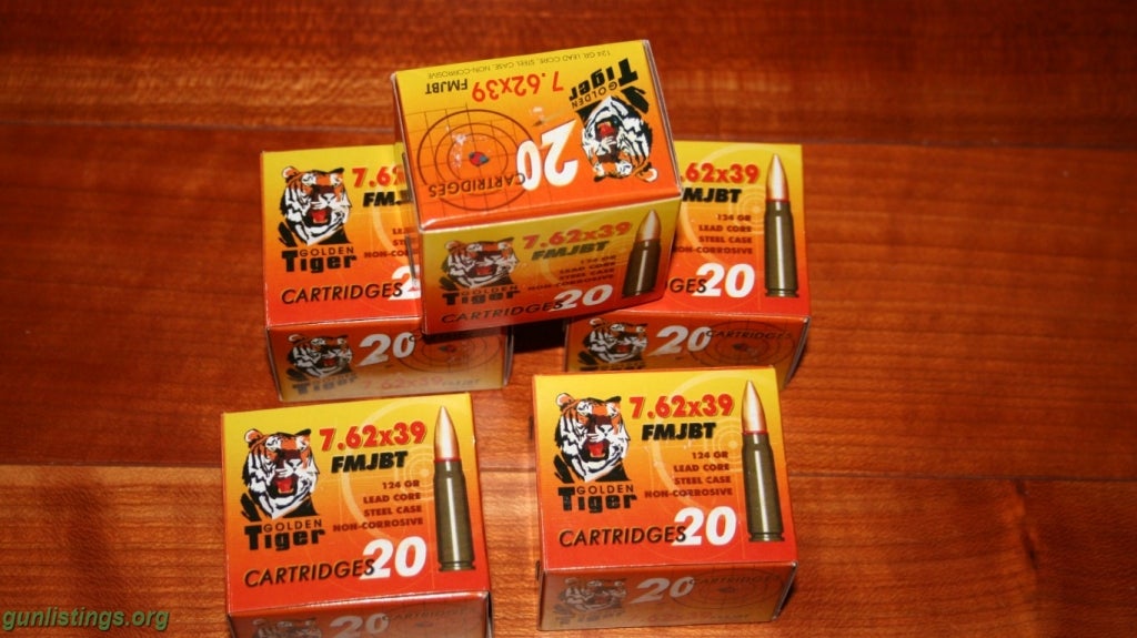 Ammo Golden Tiger 7.62x39 Ammo