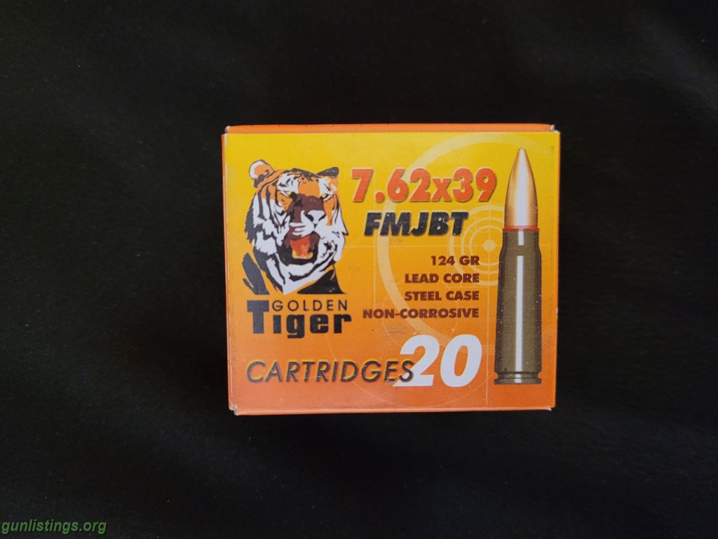 Ammo Golden Tiger 7.62x39 Ammo