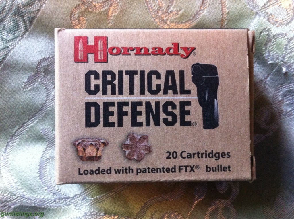 Ammo Hornady Critical Defense 40 Cal