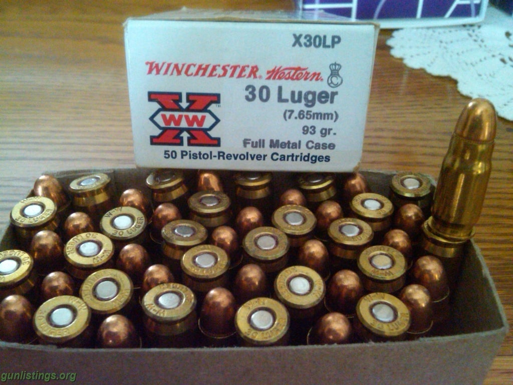 Ammo Luger, 7.65mm (Winchester)