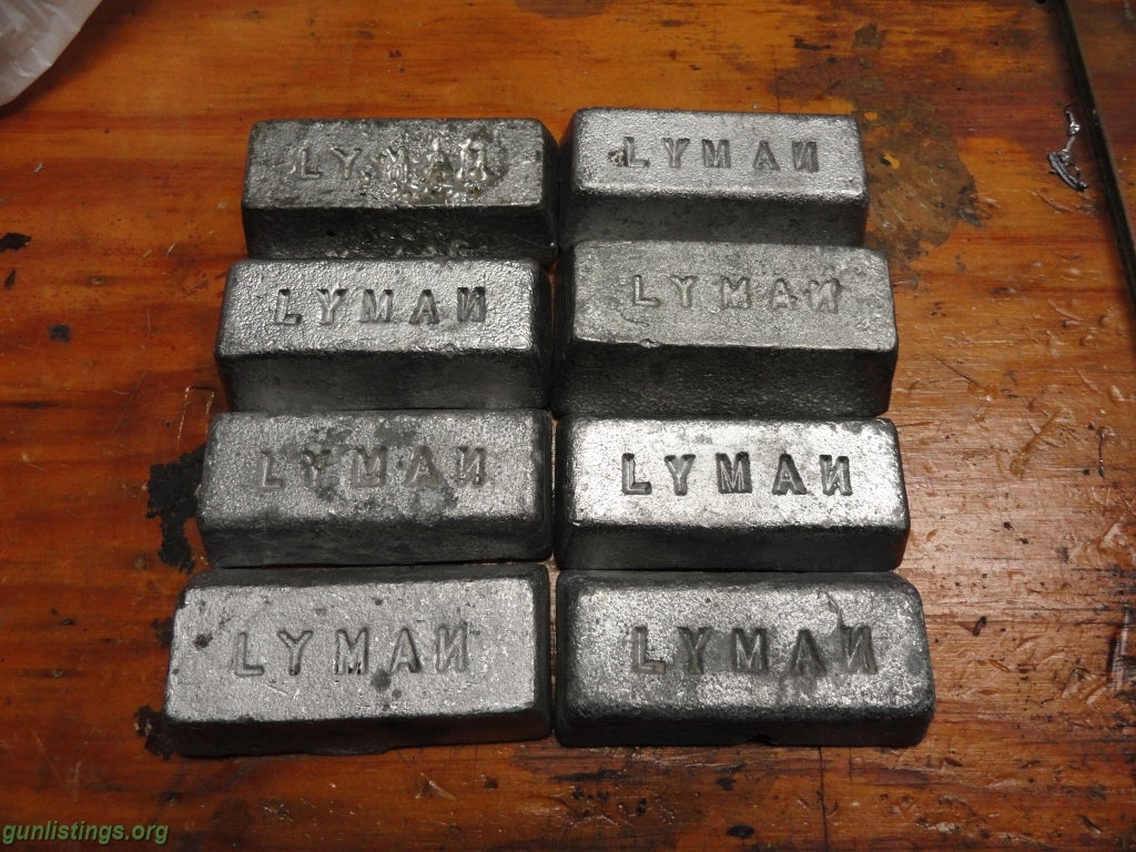 Ammo Lyman Lead Ingots Wheelweights