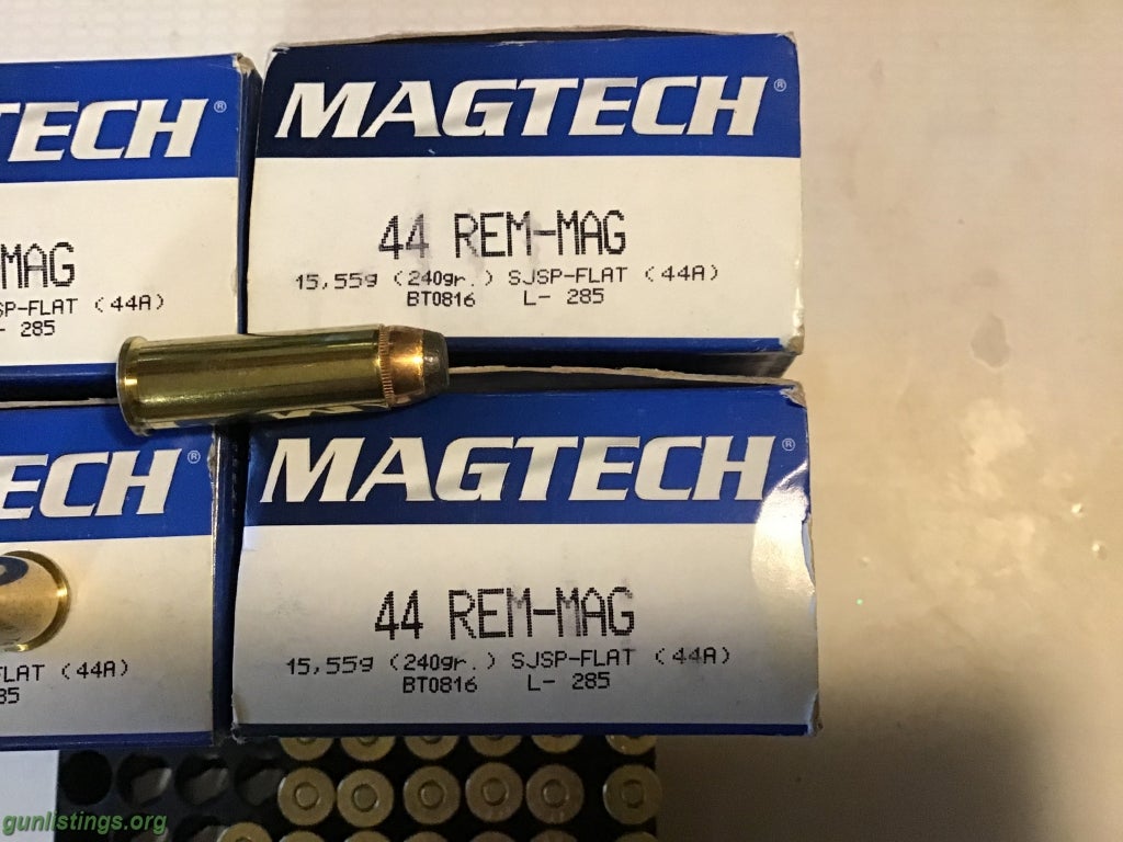 Ammo Mag Tech 44 Rem Mag Ammo