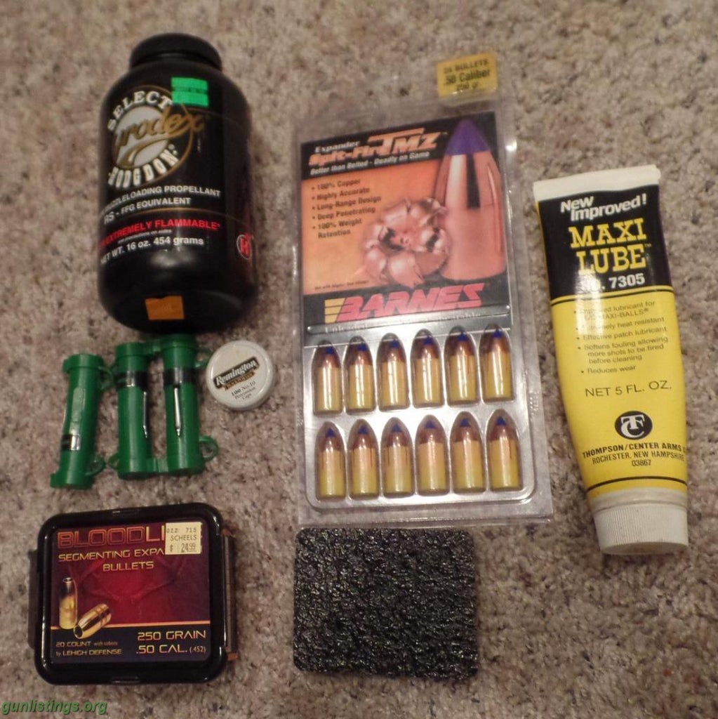 Ammo Muzzleloader Supplies - Powder, Bullets, Etc.