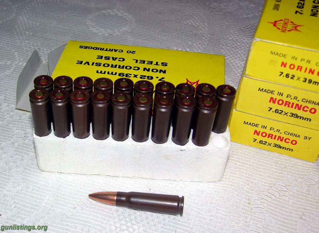 Ammo Norinco 7.62 X 39 Mm AP Ammo