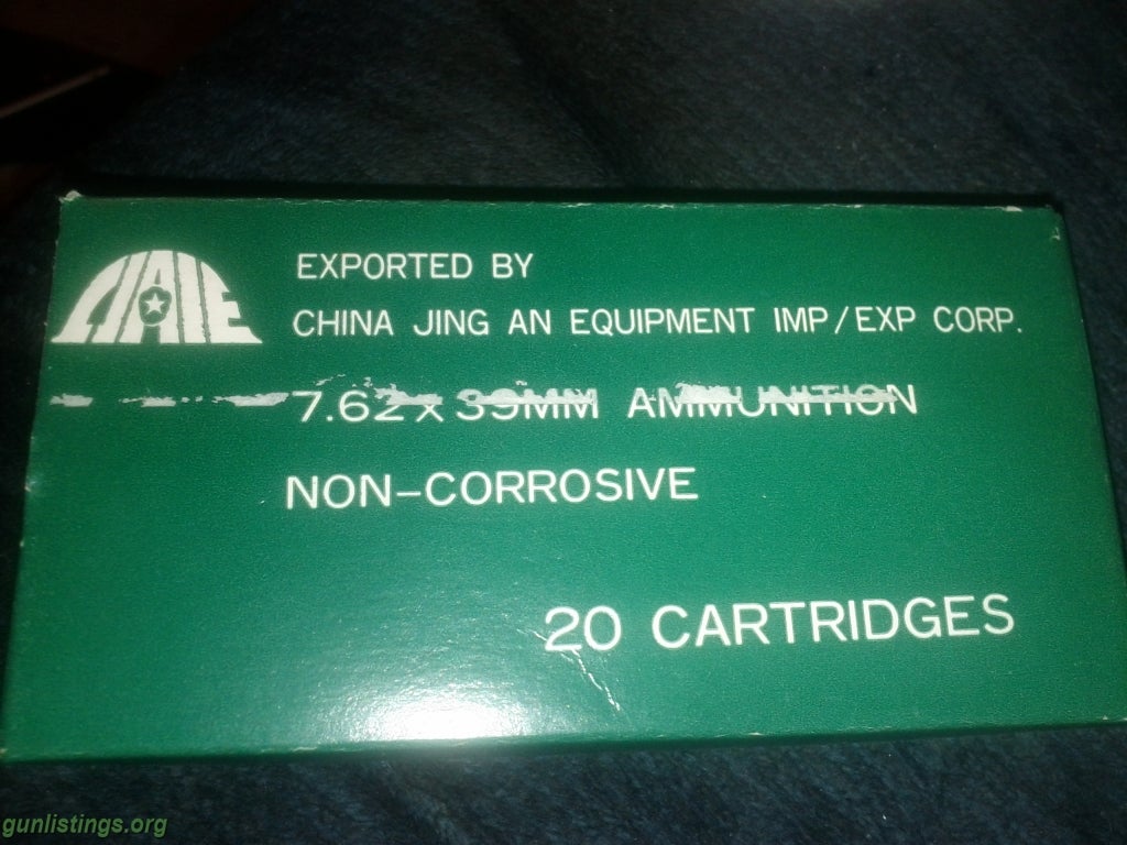 Ammo Norinco 7.62x39 Steel Core 200rds