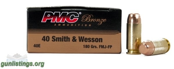 Ammo PMC AMMO 40SW 180GR. FMJ-FP 50-PACK