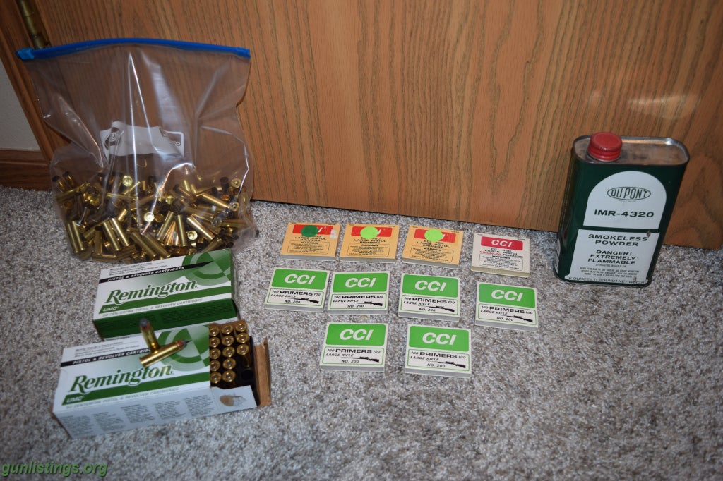 Ammo Primers, Brass, Powder, Ammo