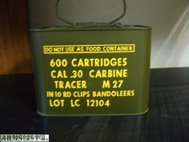 Gunlistings.org - Ammo Rare 30 Cal. Carbine Tracer Ammo