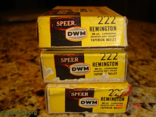 Ammo Remington 222