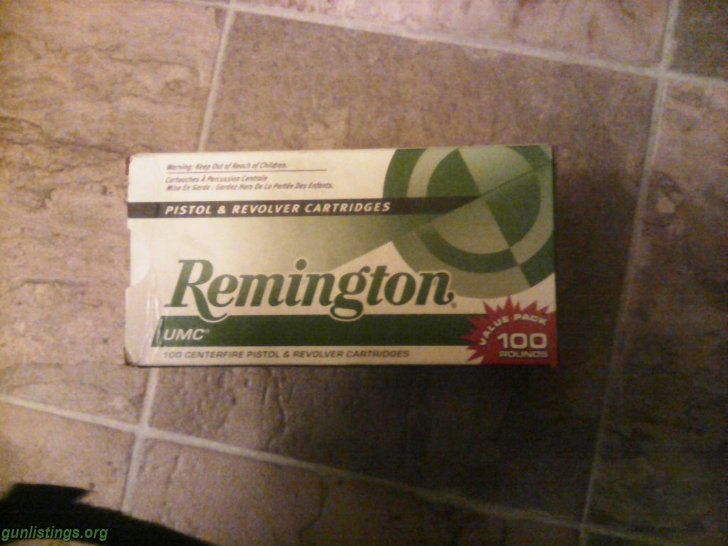 Ammo Remington 45 Auto 100 Round Box