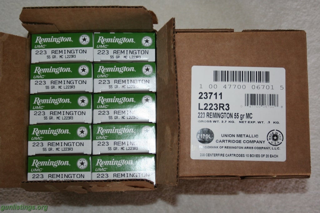 Ammo Remington UMC 223 Ammo, $13.50