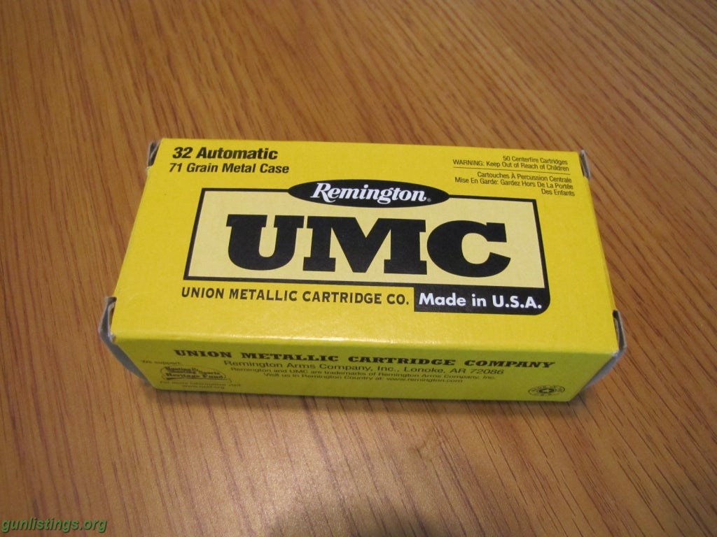 Ammo REMINGTON UMC 32 Automatic 71 Gr Metal Case