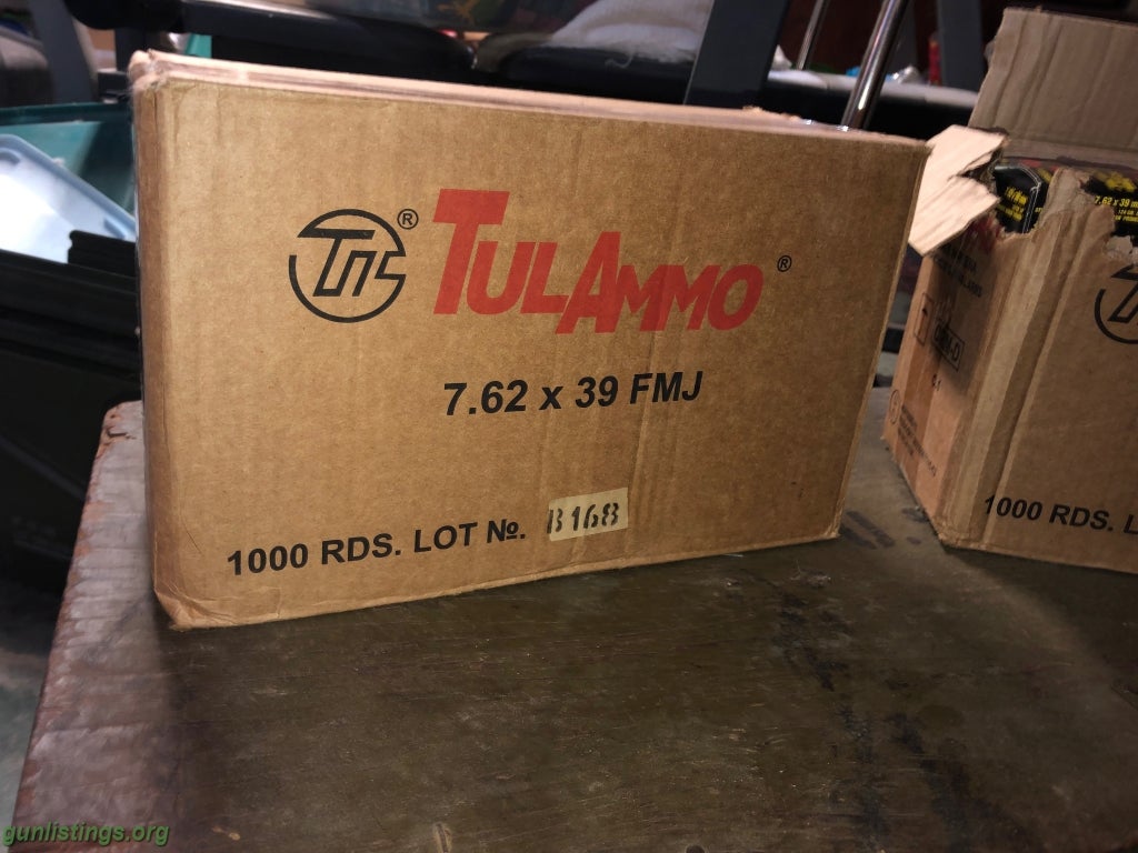 Ammo Russian Tula 7.62x39 1,000 Round Case