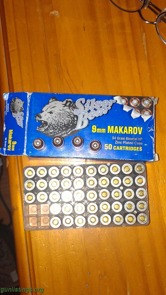 Ammo Silver Bear 9mm Makarov Ammo